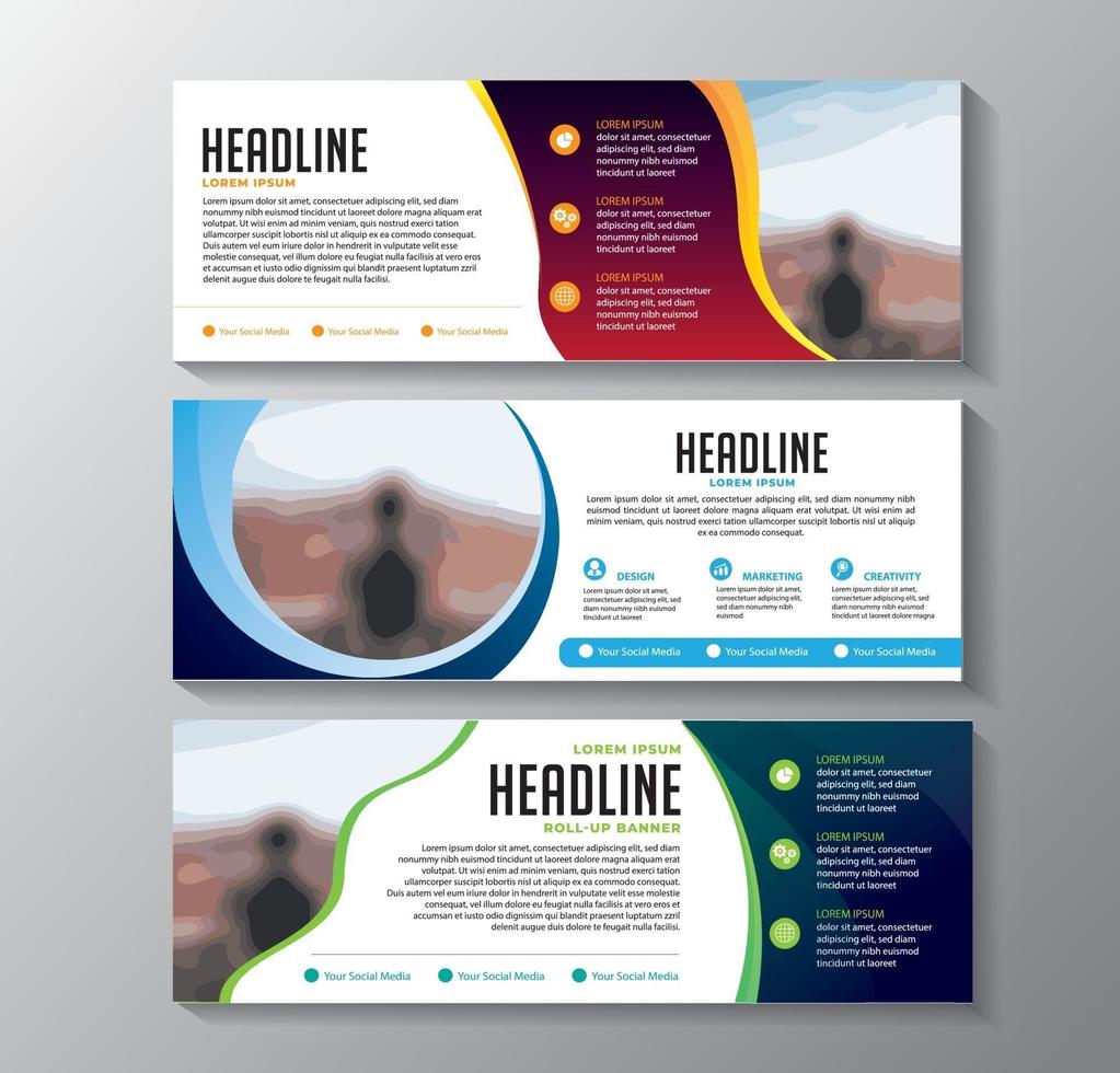 banner template design vector