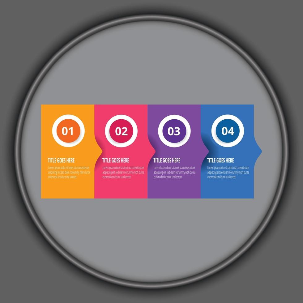 visualización de datos comerciales. diagrama del proceso. elementos abstractos del gráfico vector