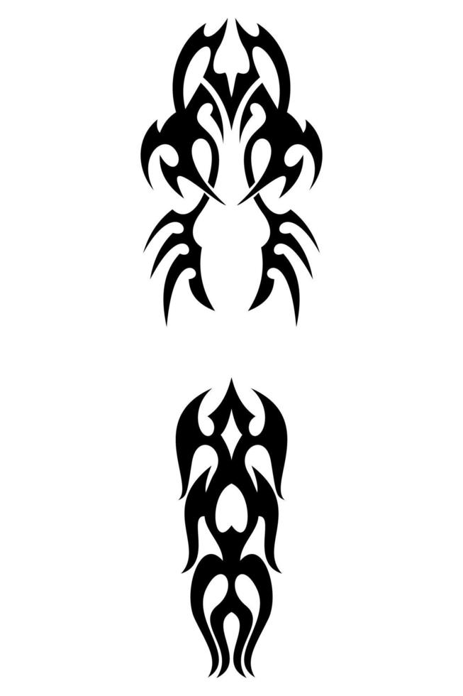 Tribal Ornaments For Tattoo Designs Engravings Patterns And Henna 3099070 Vector Art At Vecteezy