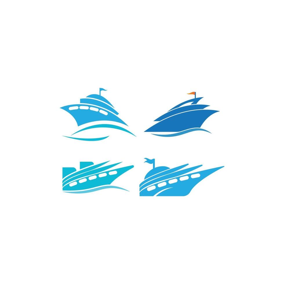 cruise ship logo vector