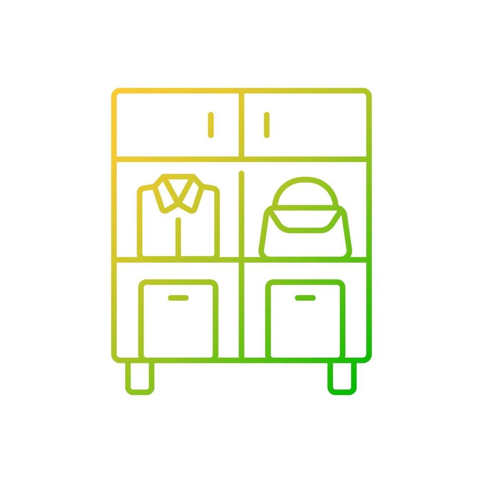Home organization gradient linear vector icon