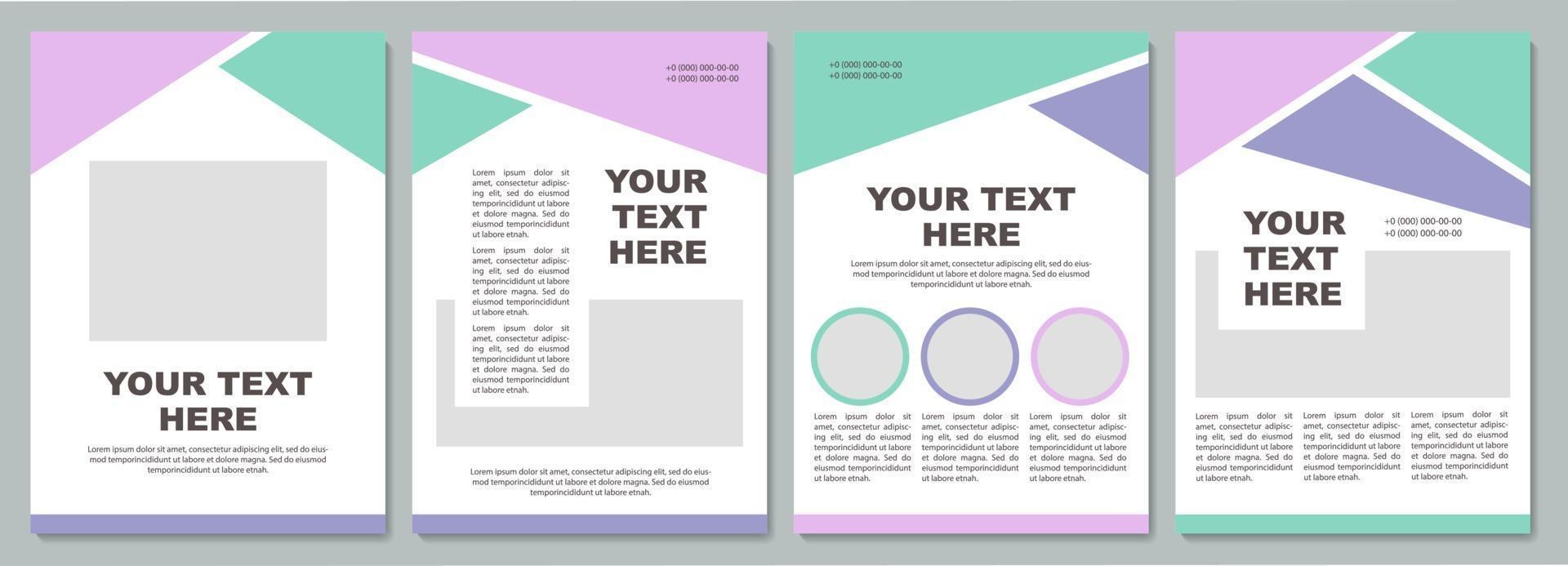 Business strategy creative brochure template vector