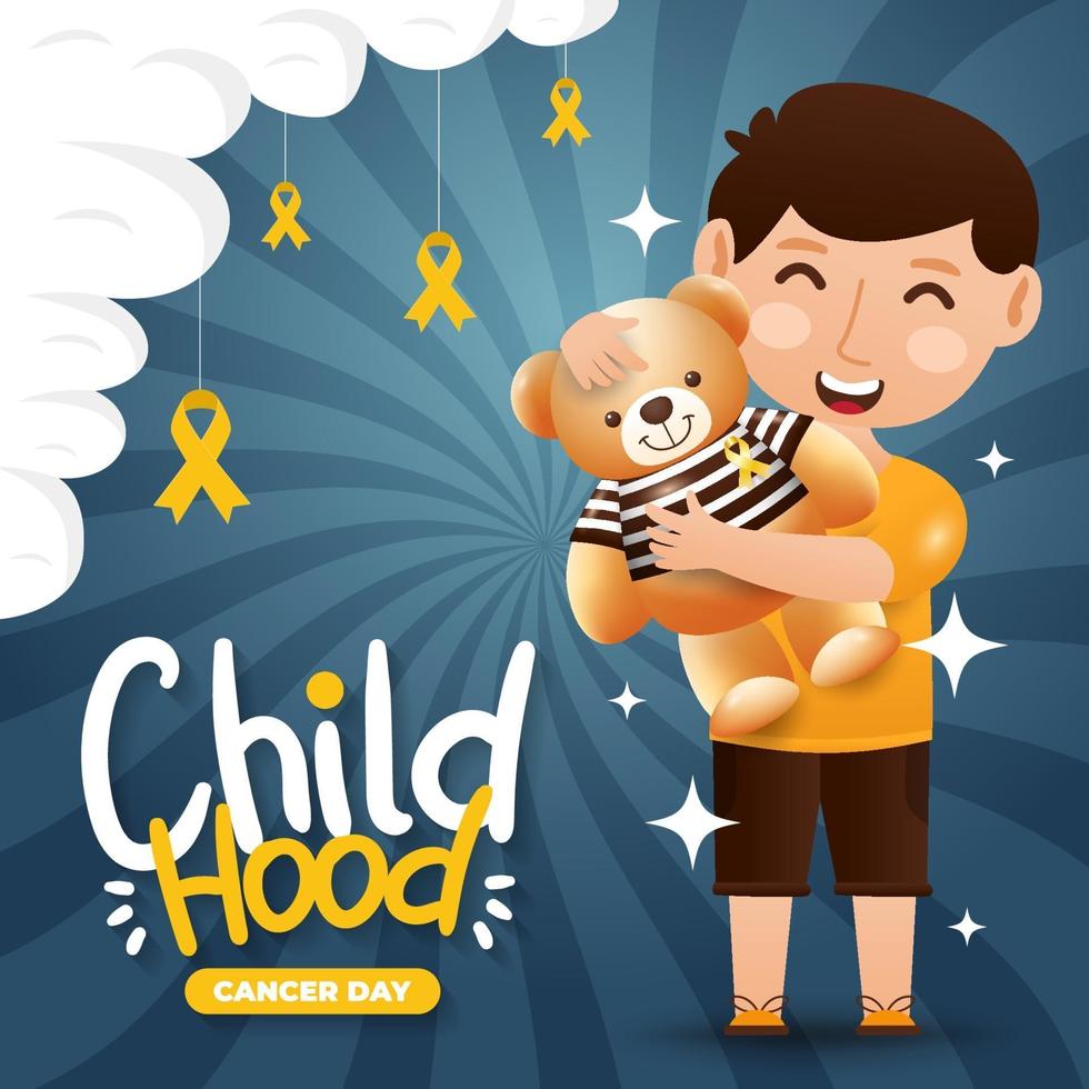 Childhood Cancer Day Concept vector