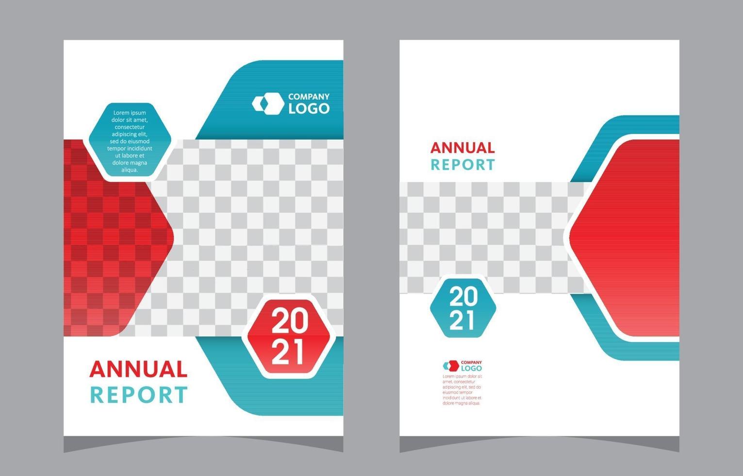 Annual Report Template vector