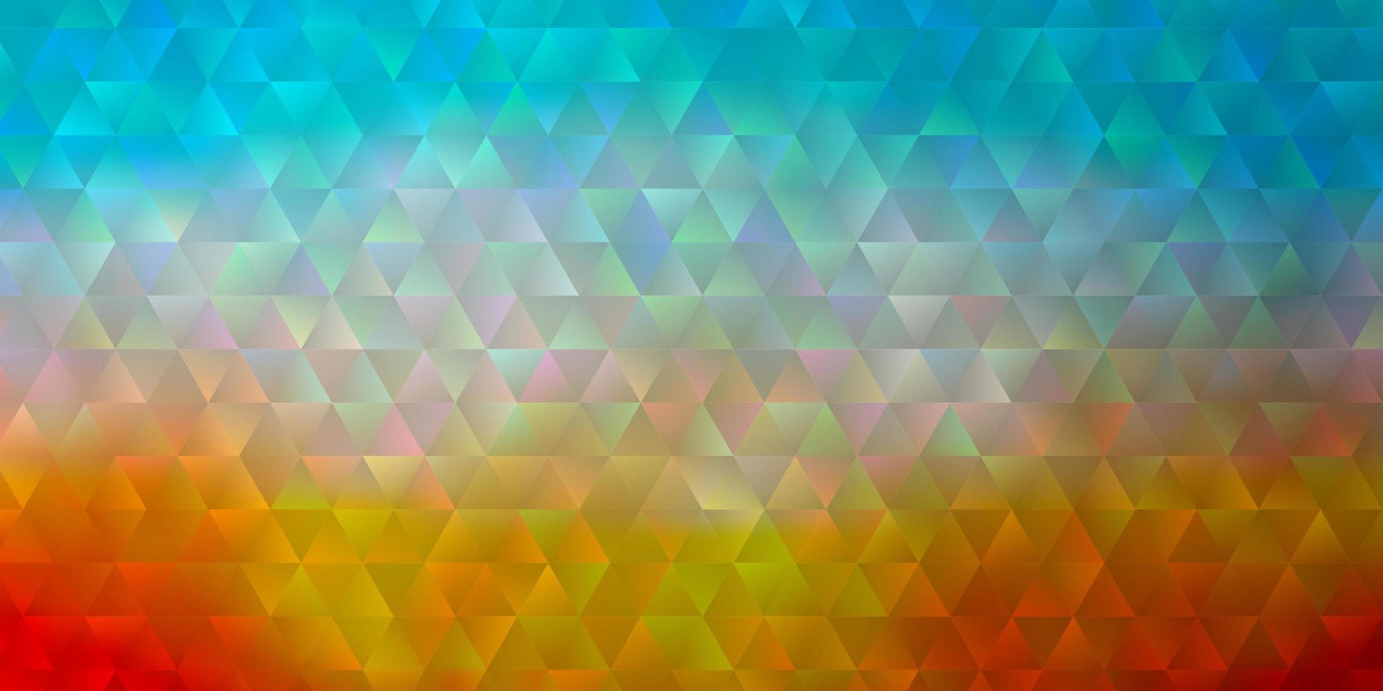 Light Blue, Yellow vector background with triangles.