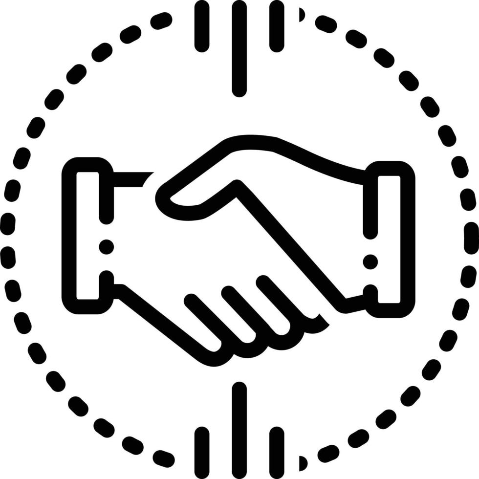 Line icon for acquisitions vector