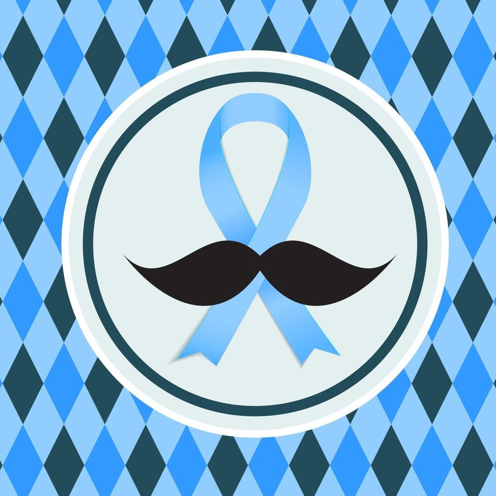 Prostate Cancer Awareness Blue Ribbon vector