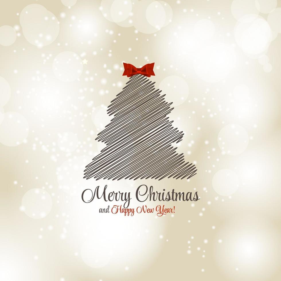 Abstract Beauty Christmas and New Year Background. Vector Illust