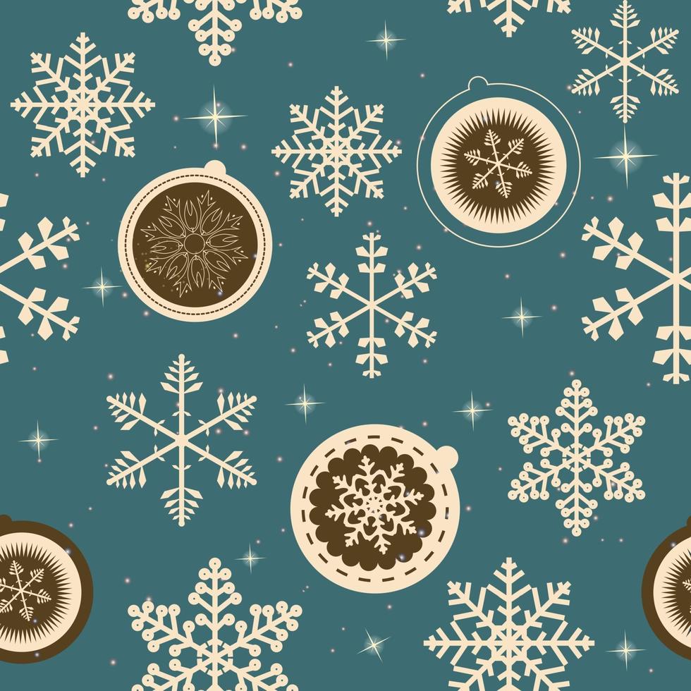 Winter Christmas New Year Seamless Pattern. Beautiful Texture wi vector