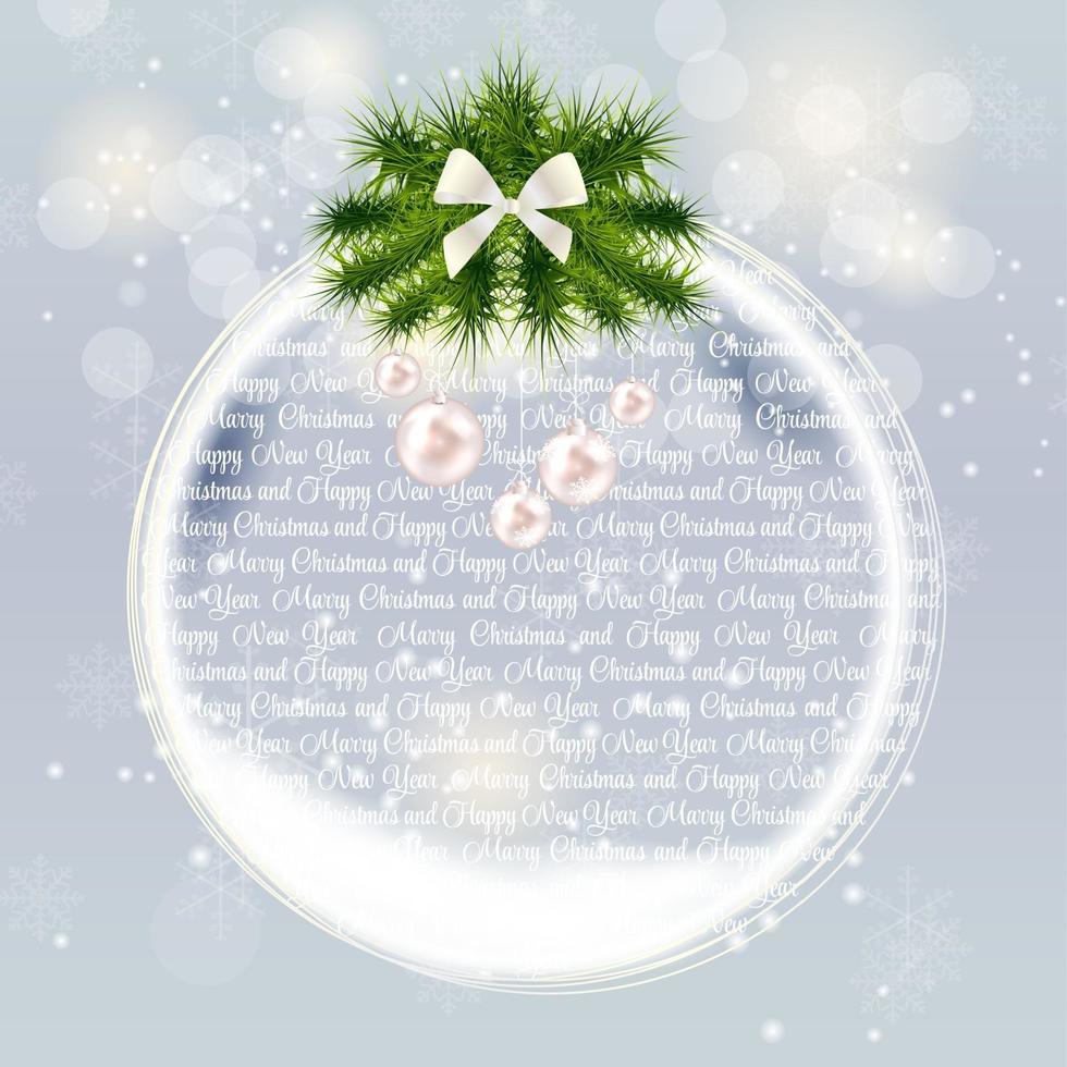 Abstract Beauty Christmas and New Year Background. Vector Illust