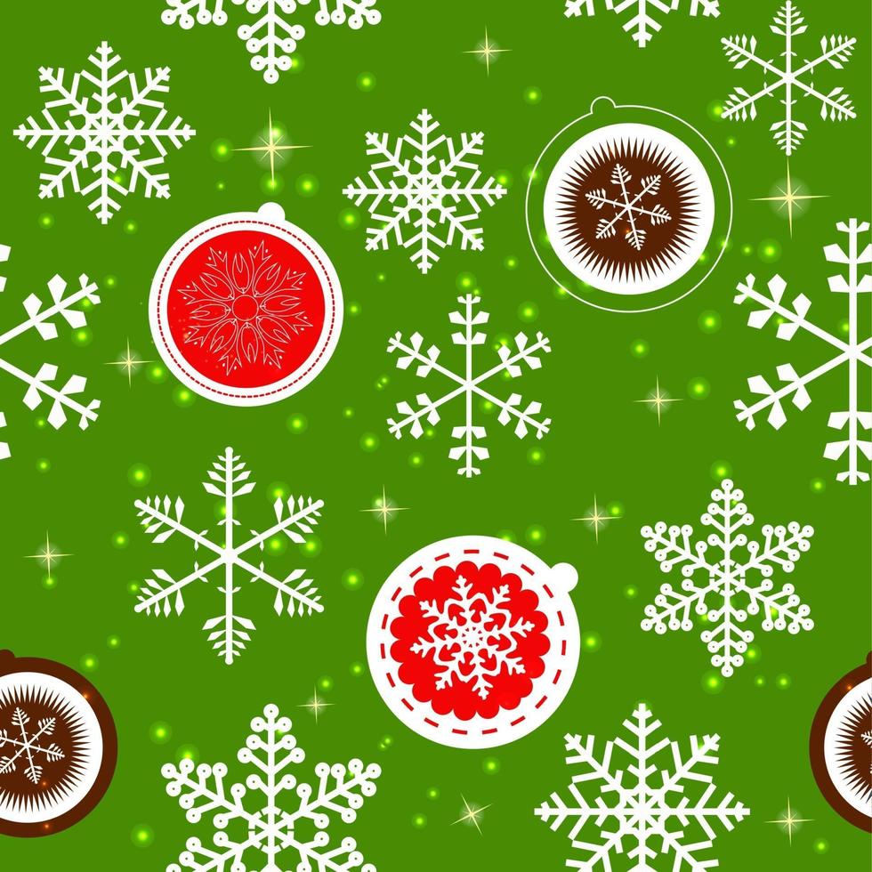 Winter Christmas New Year Seamless Pattern, Beautiful Texture wi vector