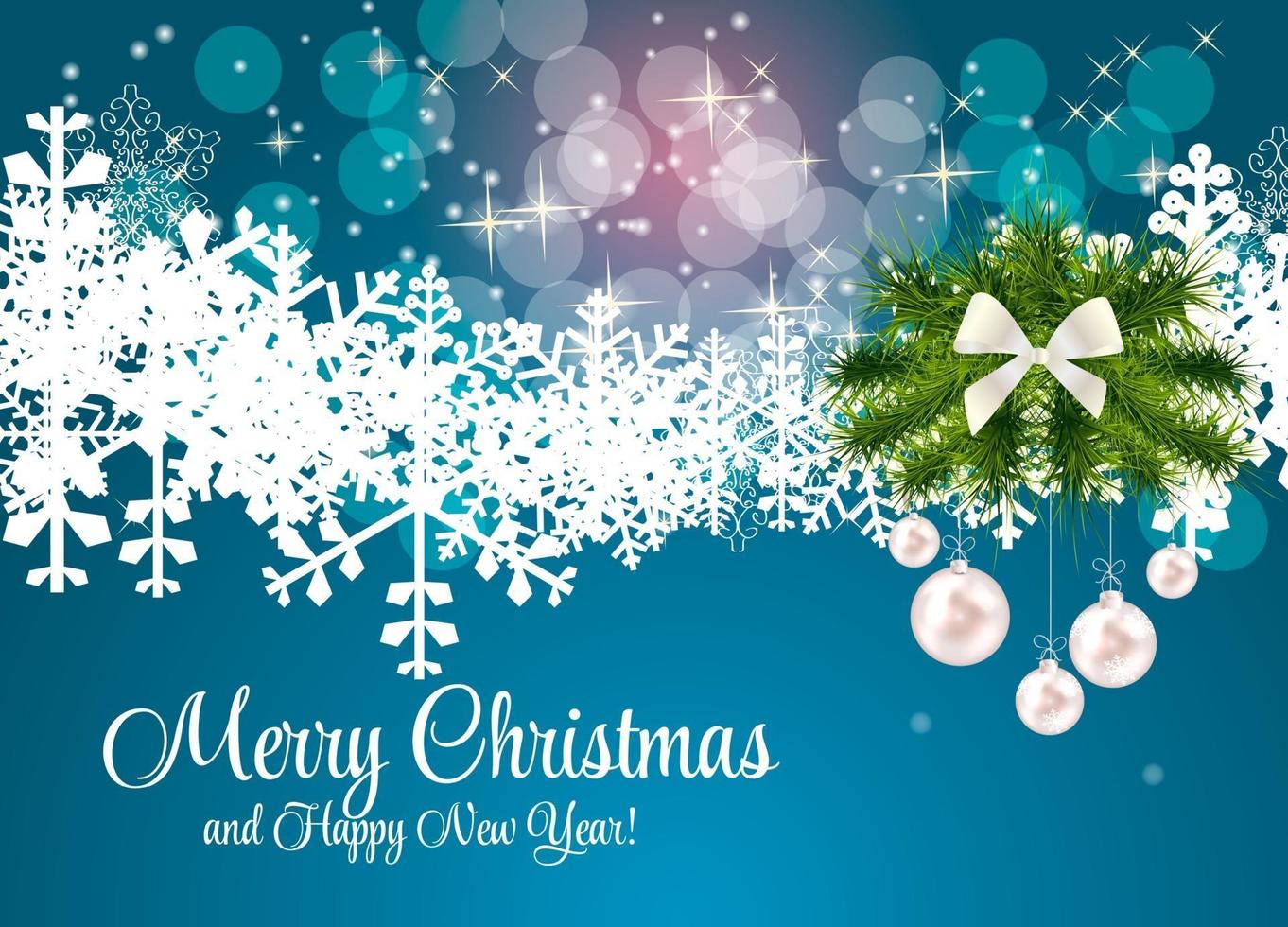 Abstract Beauty Christmas and New Year Background. Vector Illust