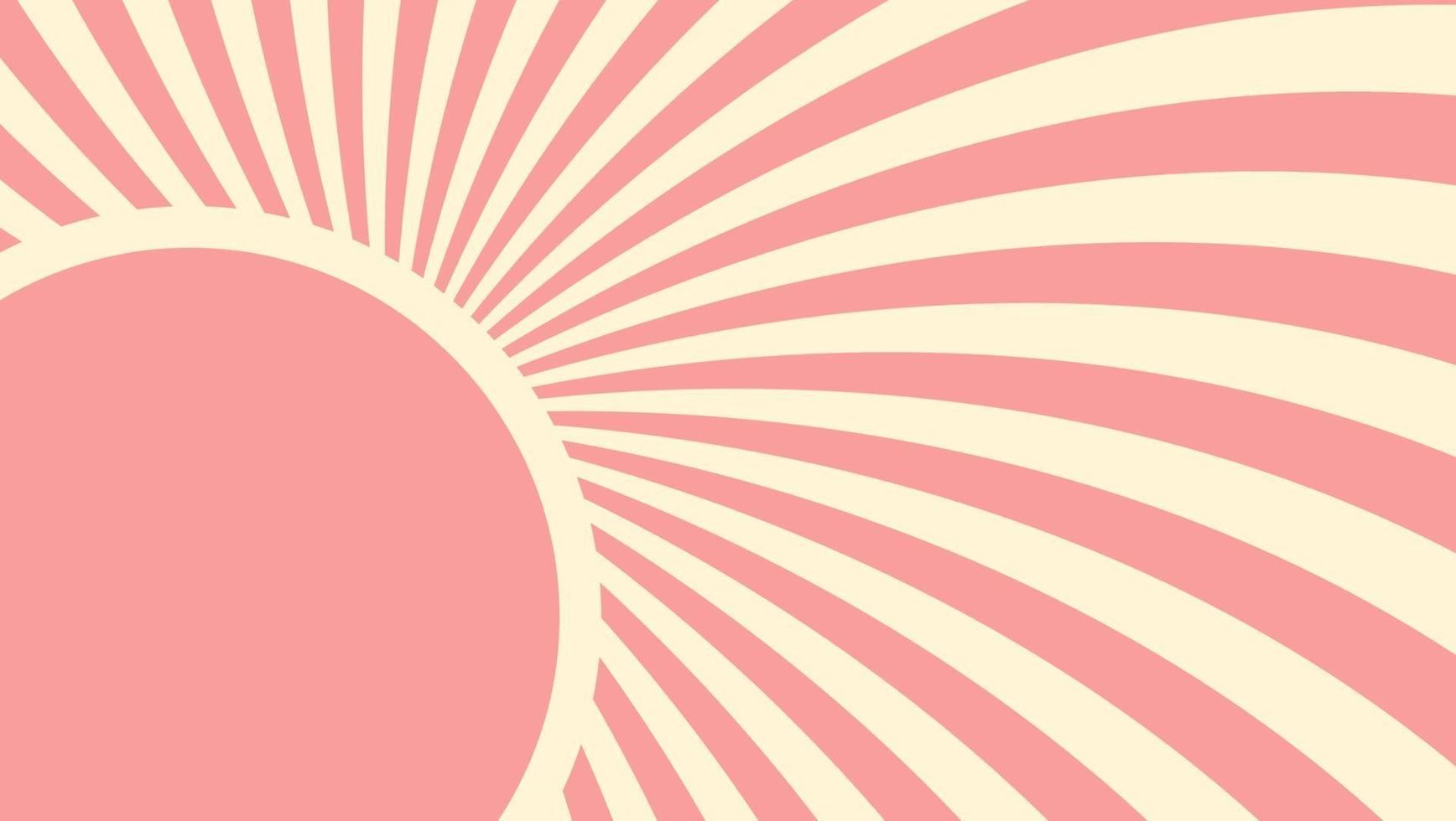 Strawberry, cream abstract hypnotic background. vector illustrat