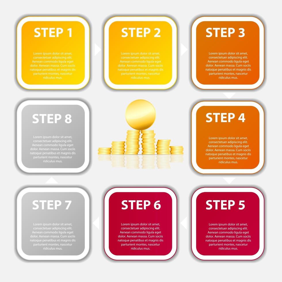 Infographic business template vector illustration
