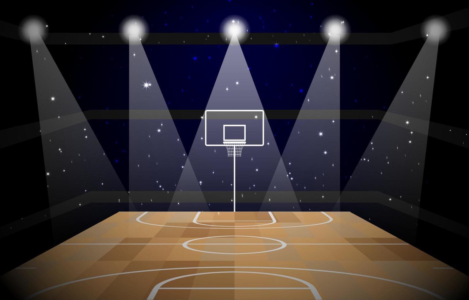 fondo del estadio de baloncesto vector