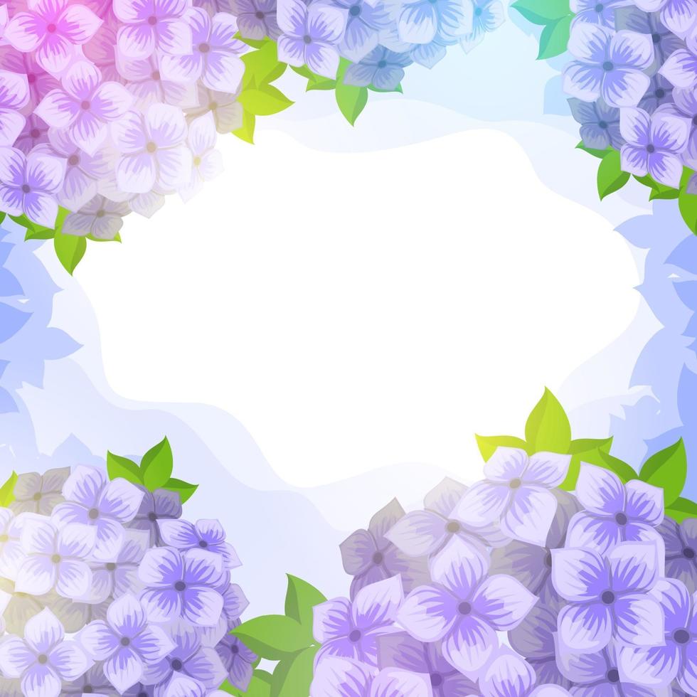 Flower Hygrangea Ornament Background vector