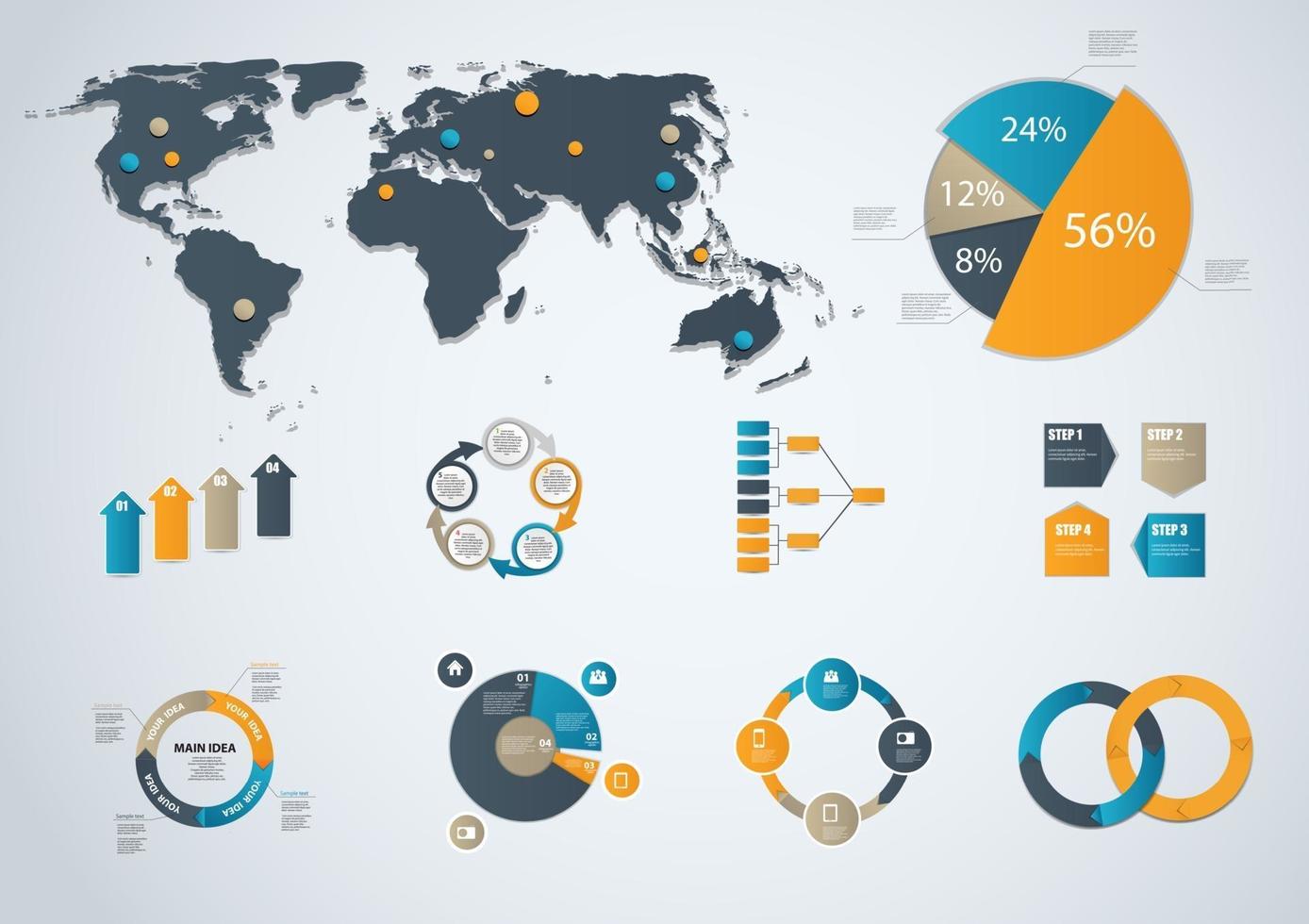 Infographic business template vector illustration