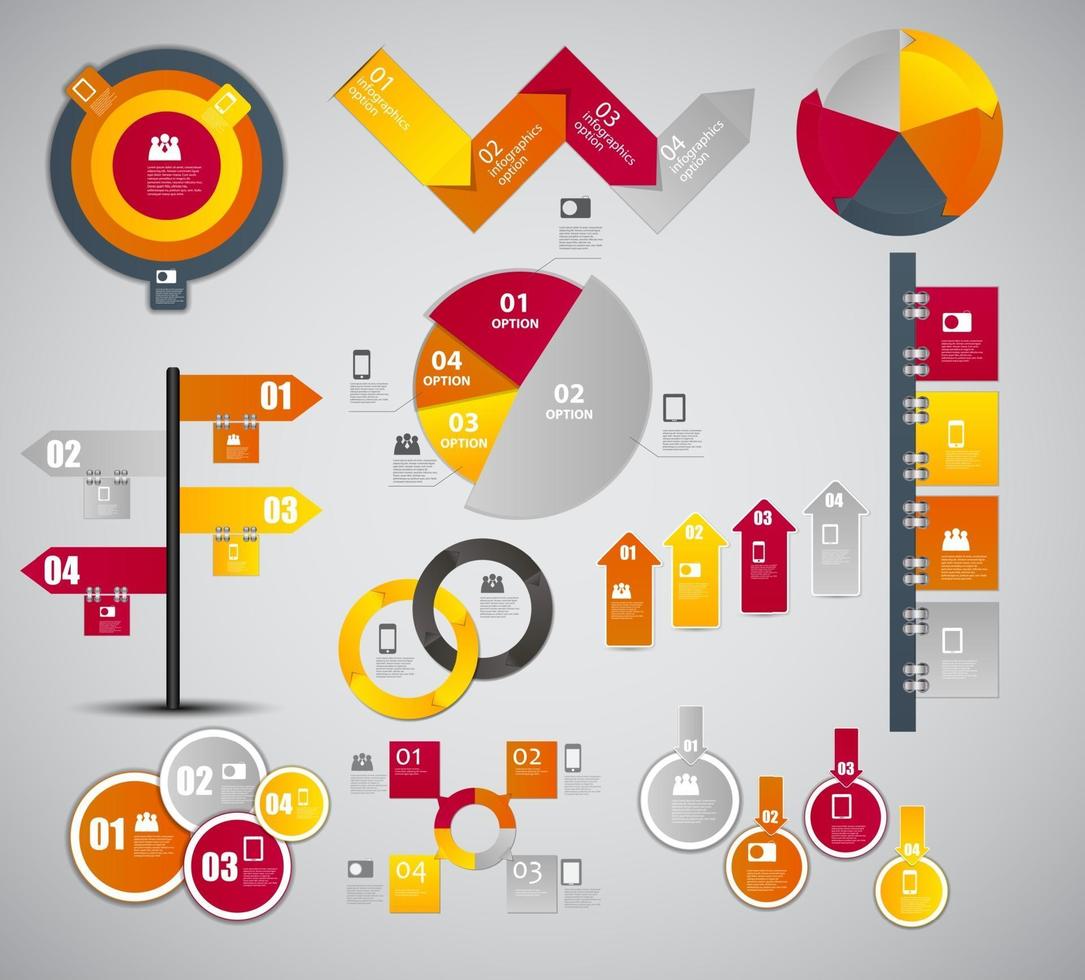 Ilustración de vector de plantilla de negocio de infografía