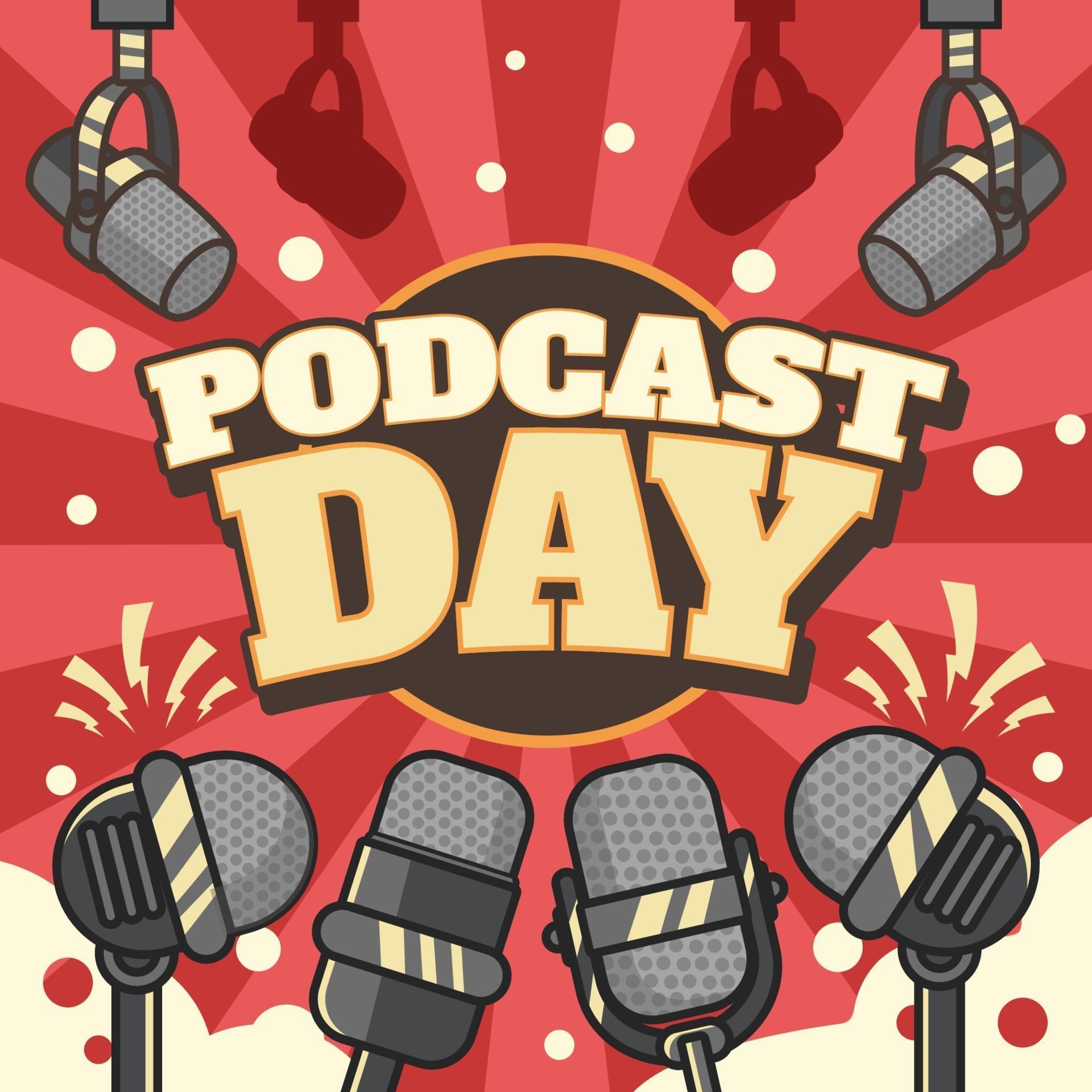 Podcast Day Concept 3100329 Vector Art at Vecteezy