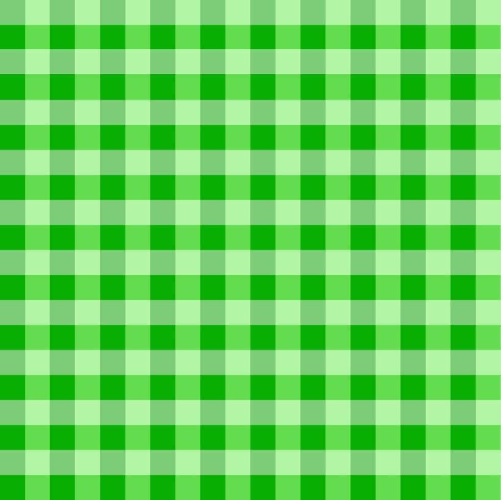 Green Gingham Tablecloth Pattern vector