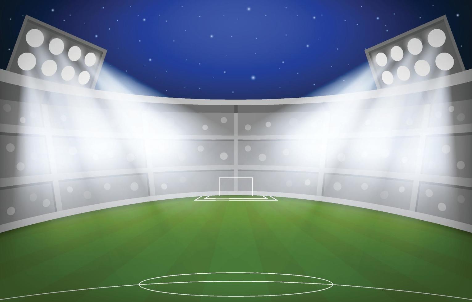 Night Football Stadium Background vector