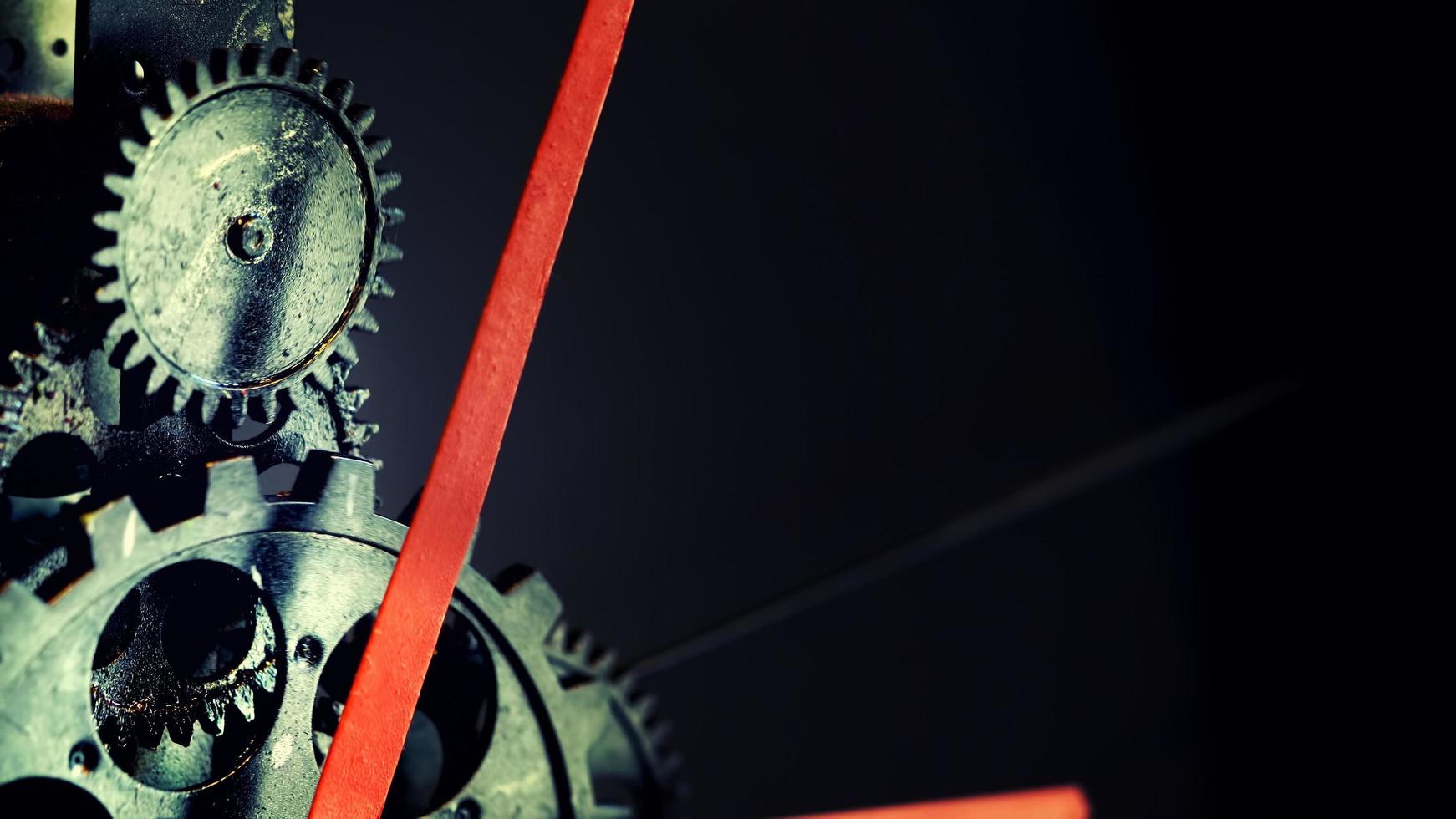 Retro Rusty Mechanic Clock Gears photo