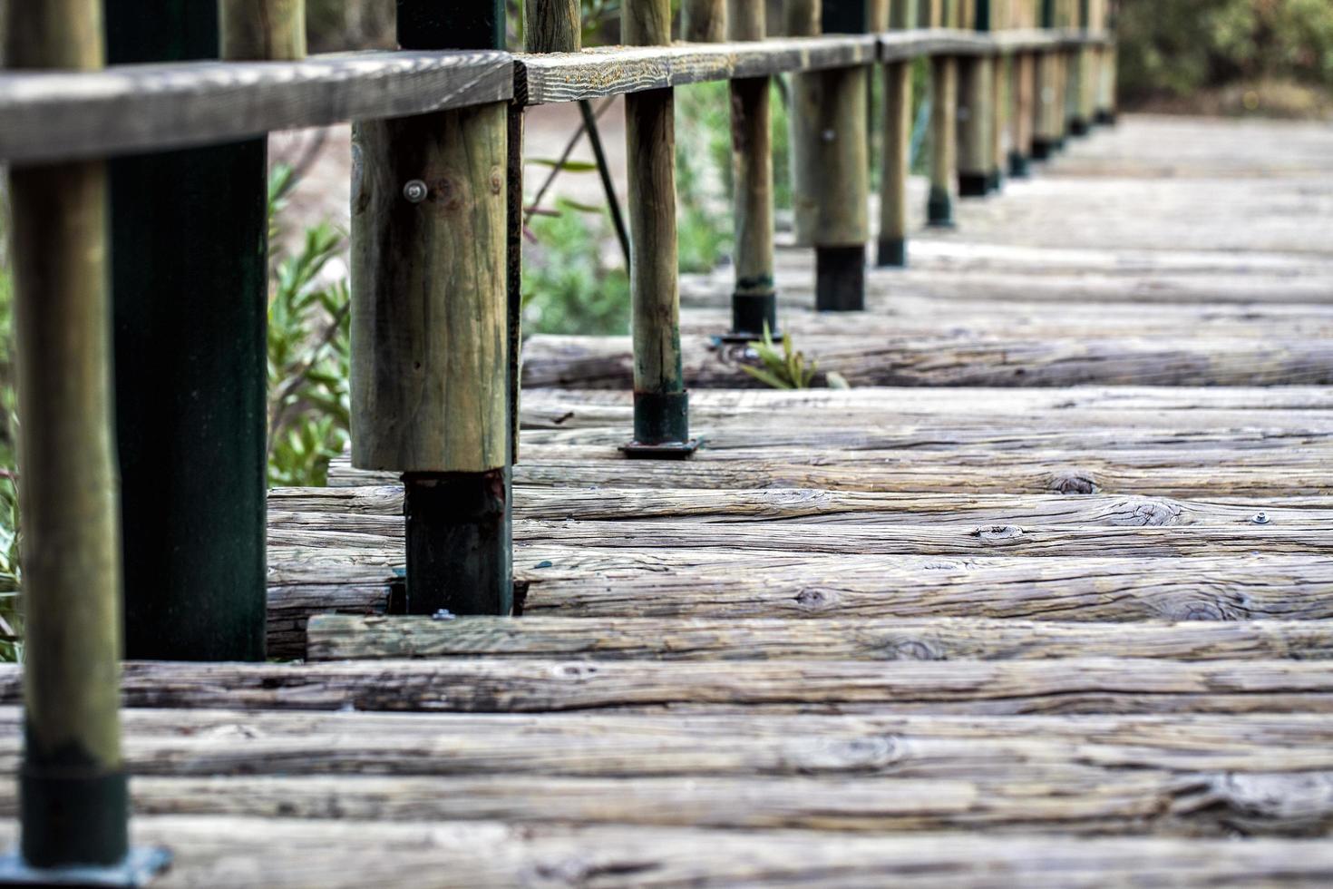 A Wooden Bridge Handmade Structure photo