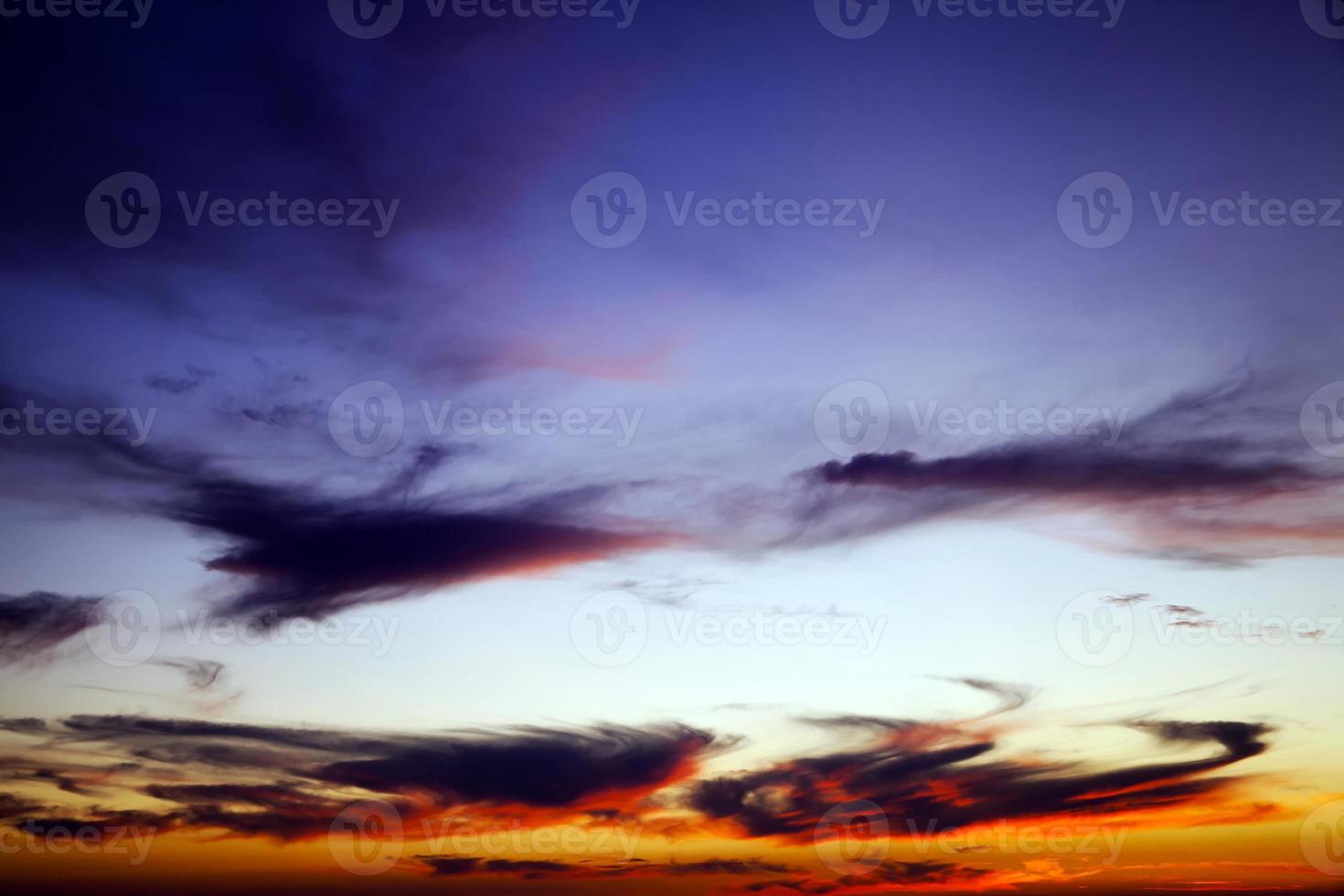 Dark and Shiny Soft Clouds on Sky photo