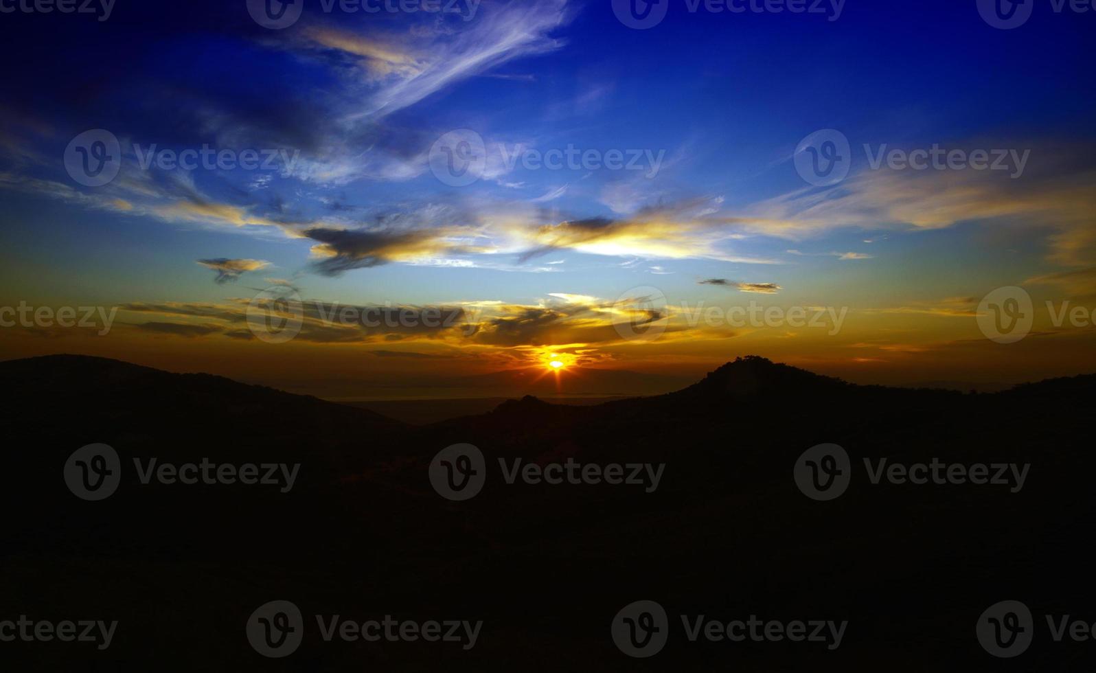 Dark and Shiny Soft Clouds on Sky photo