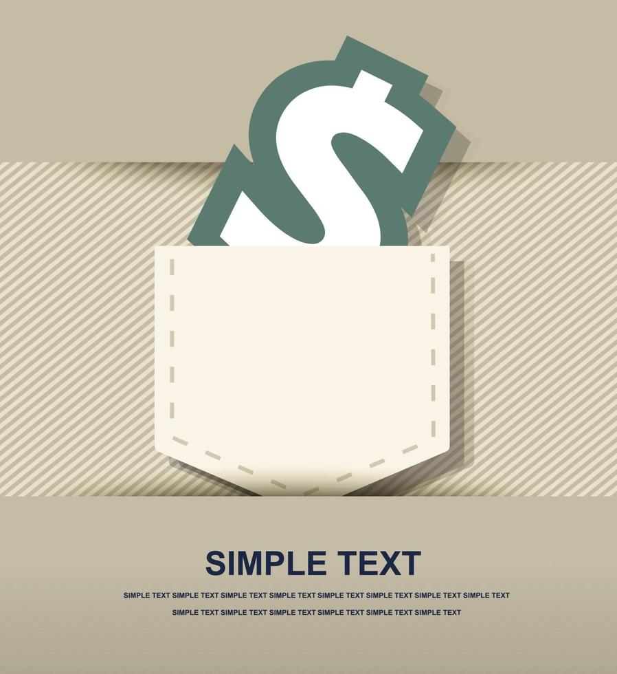 papel de icono de dinero vector