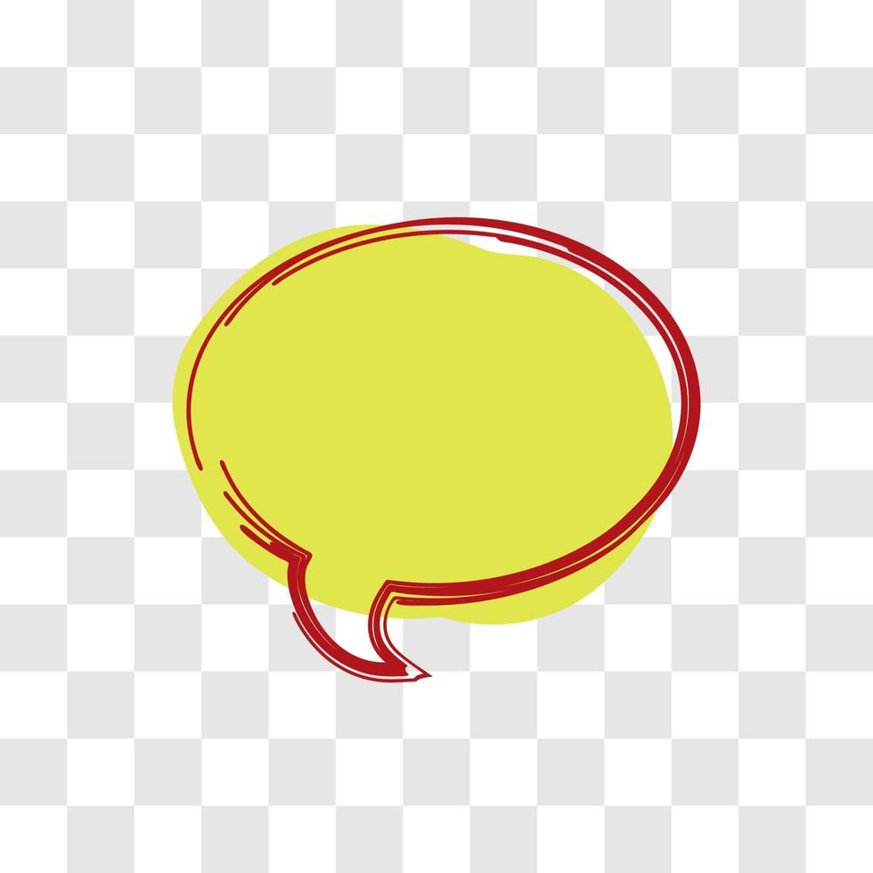 simple bubble style dialogue box vector