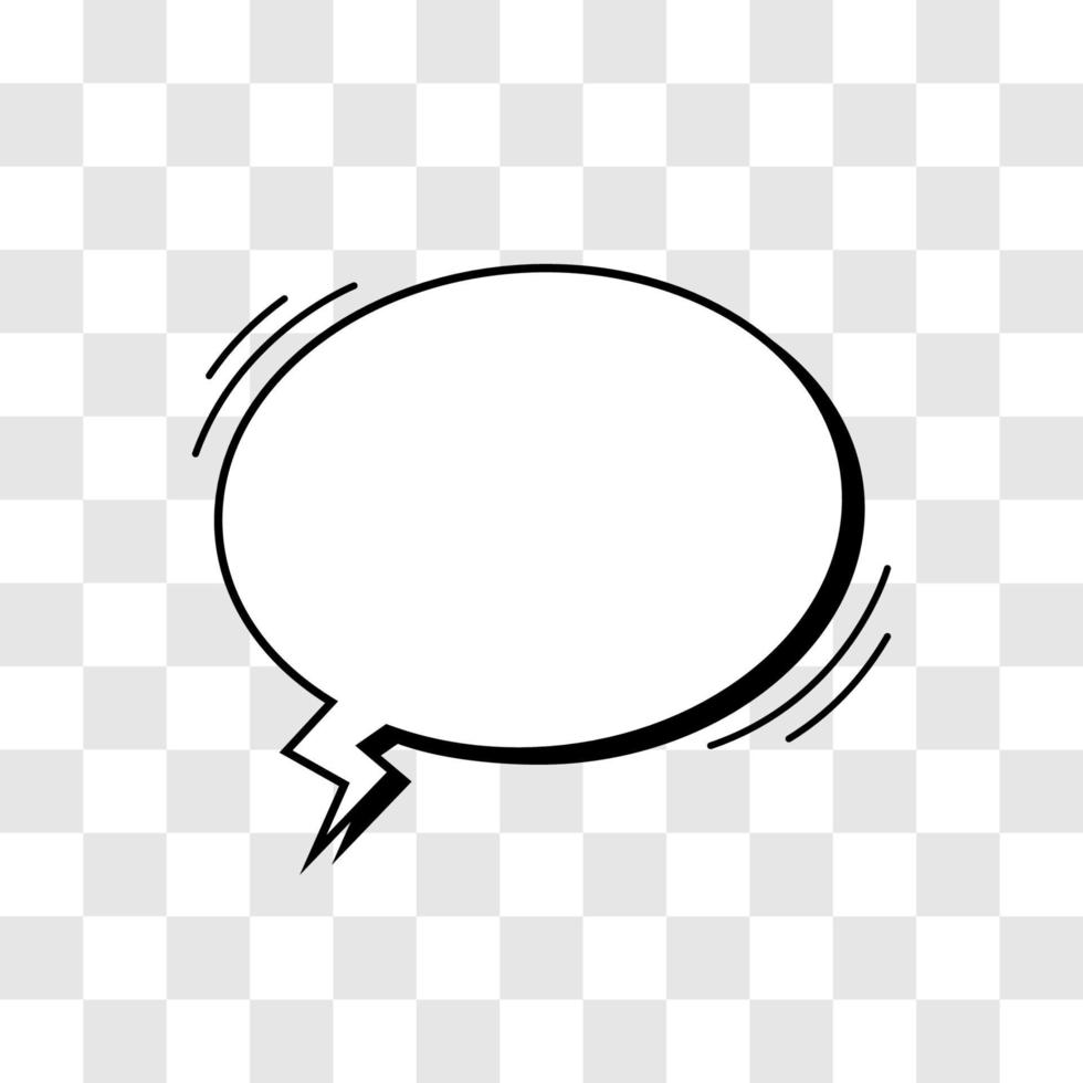 simple dialogue box with black shadow vector