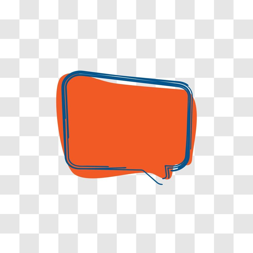 simple bubble style dialogue box vector