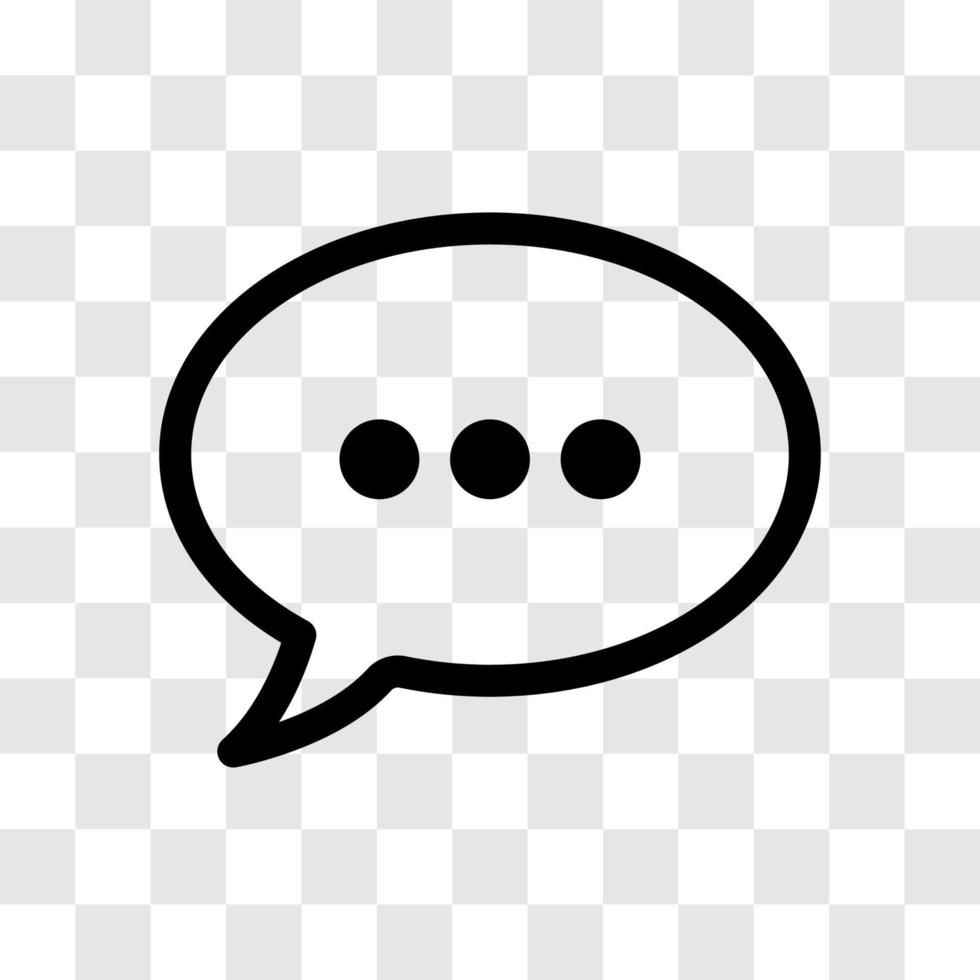 icon of blank message dialogue box vector