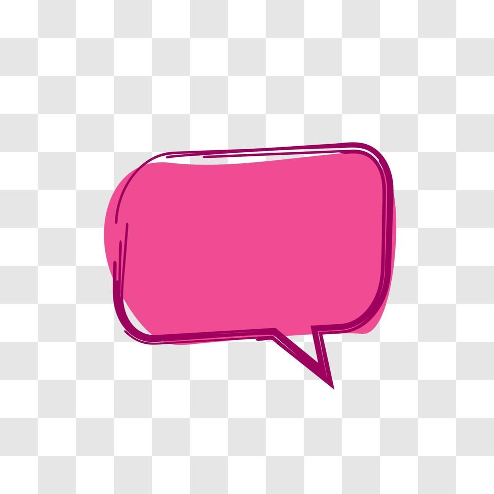 simple bubble style dialogue box vector