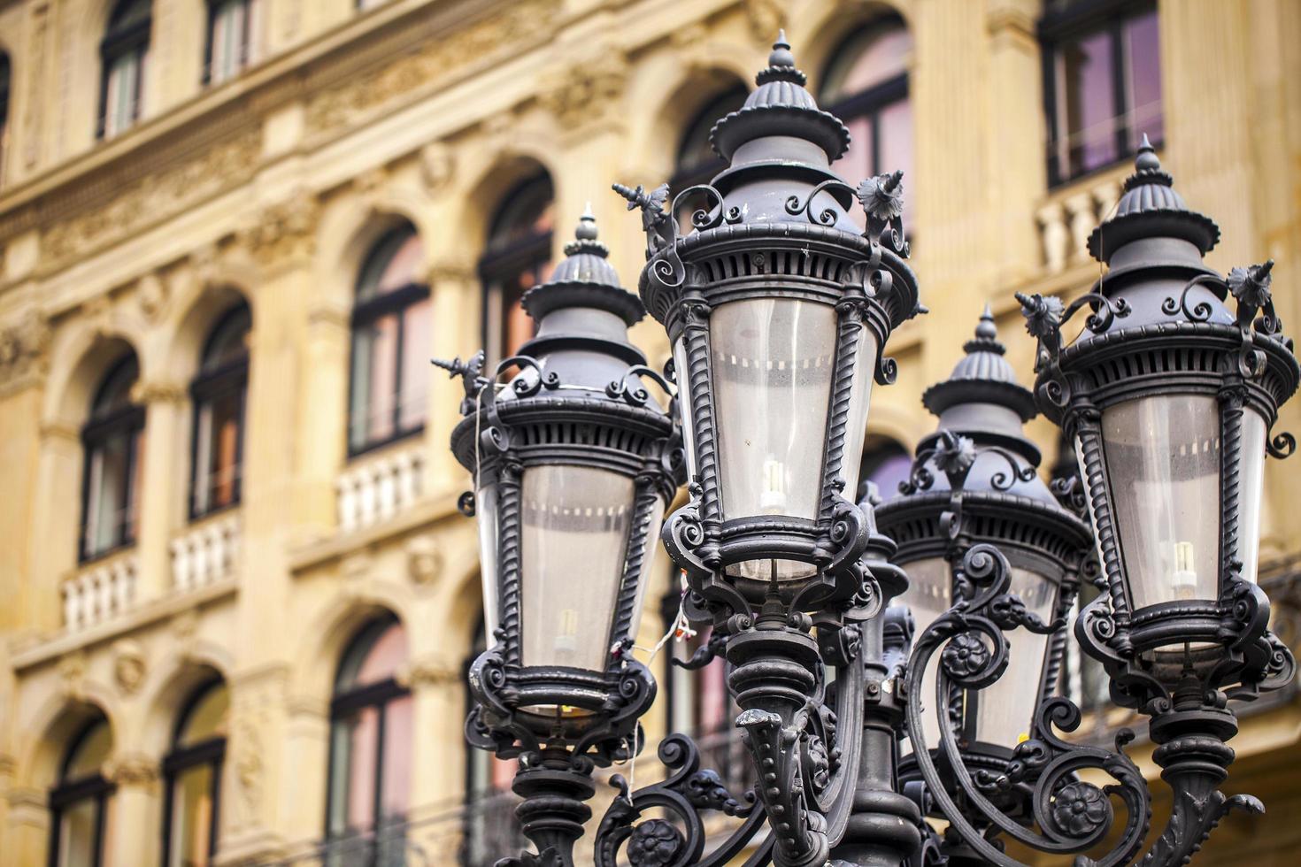 Street Lamp and the Building photo