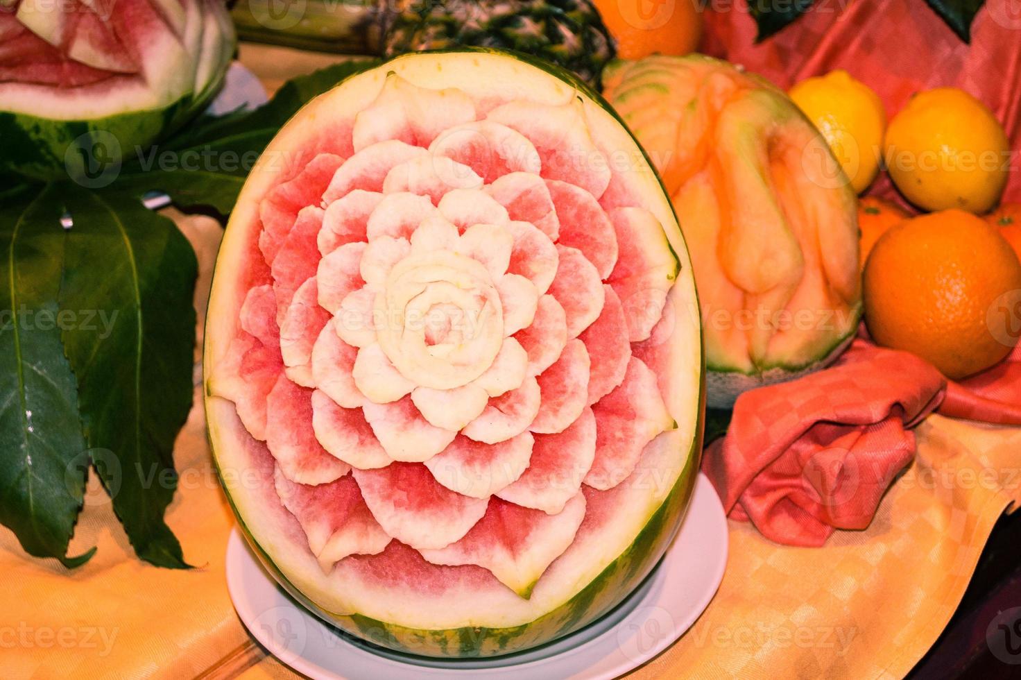 perfect fruit carving photo