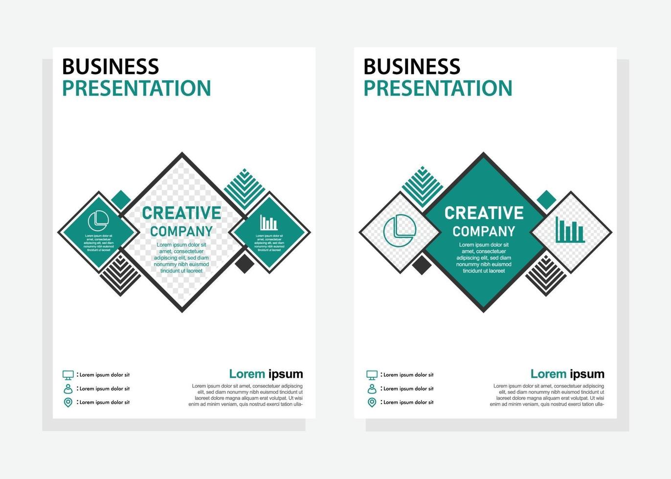 business cover design template. flyer, brochure design template. vector