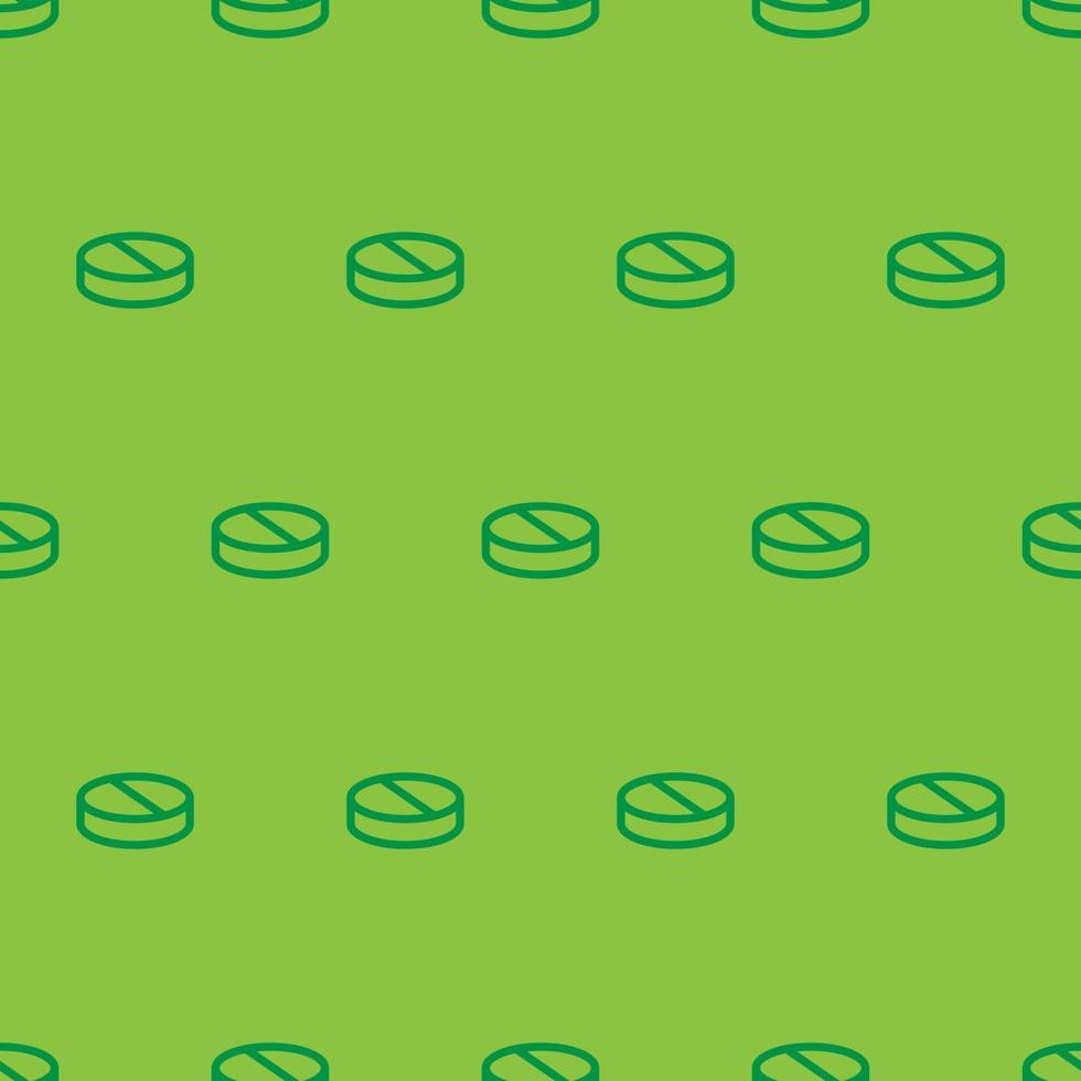 seamless pattern two color troche with green background vector