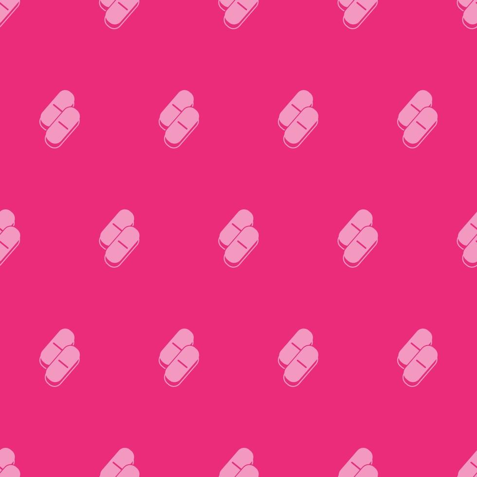 seamless pattern two color troche with pink background vector