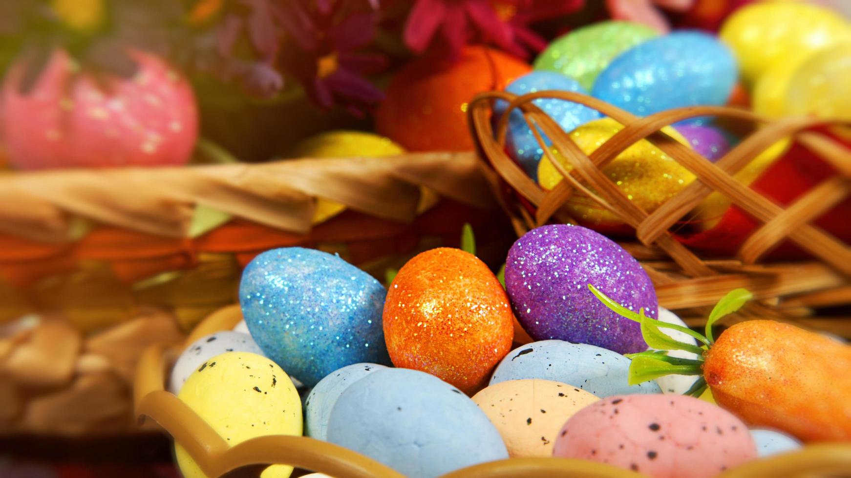 Colorful Traditional Easter Paschal Eggs photo