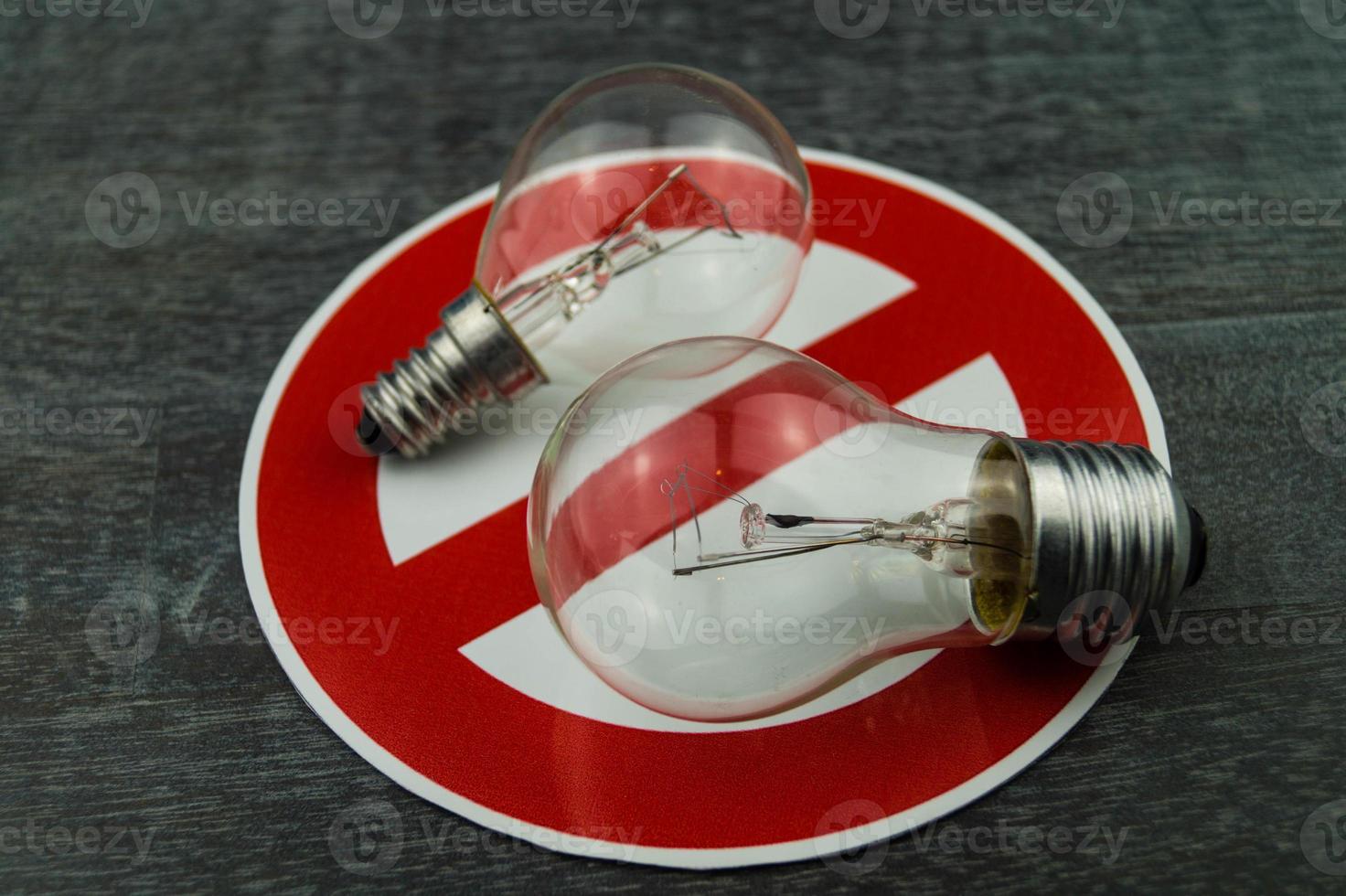 Light bulbs prohibited photo