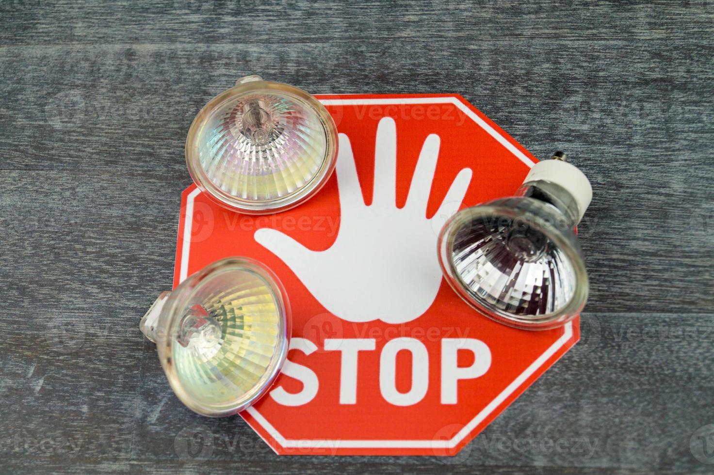 Light bulbs prohibited photo