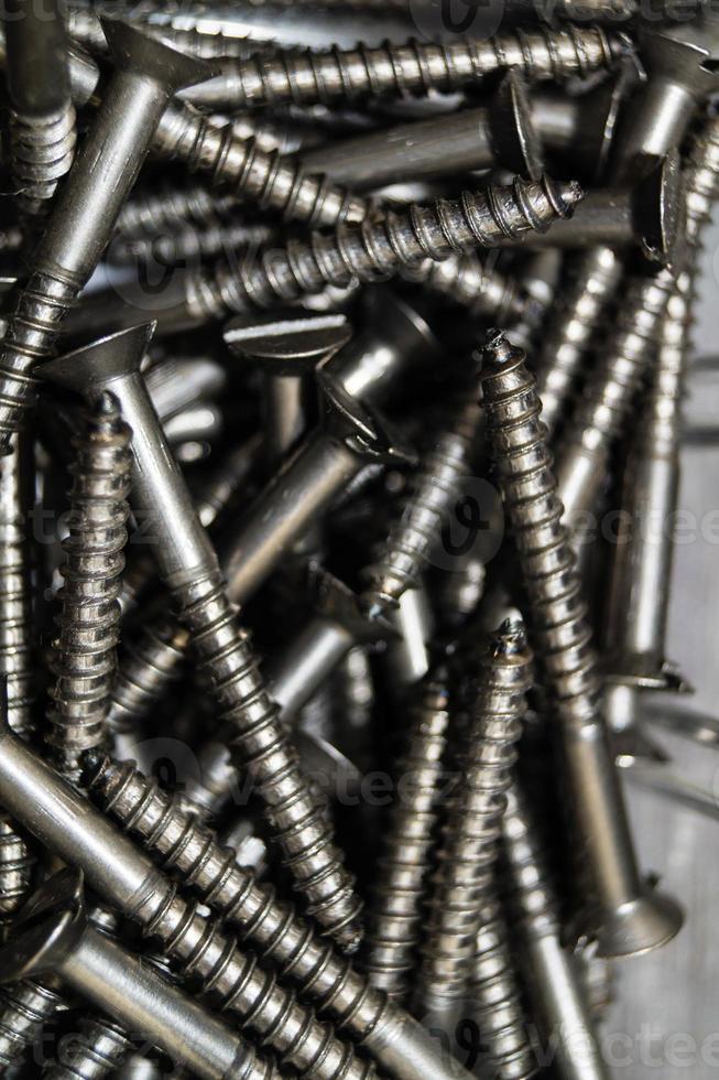 industrial iron nuts nails and screw photo