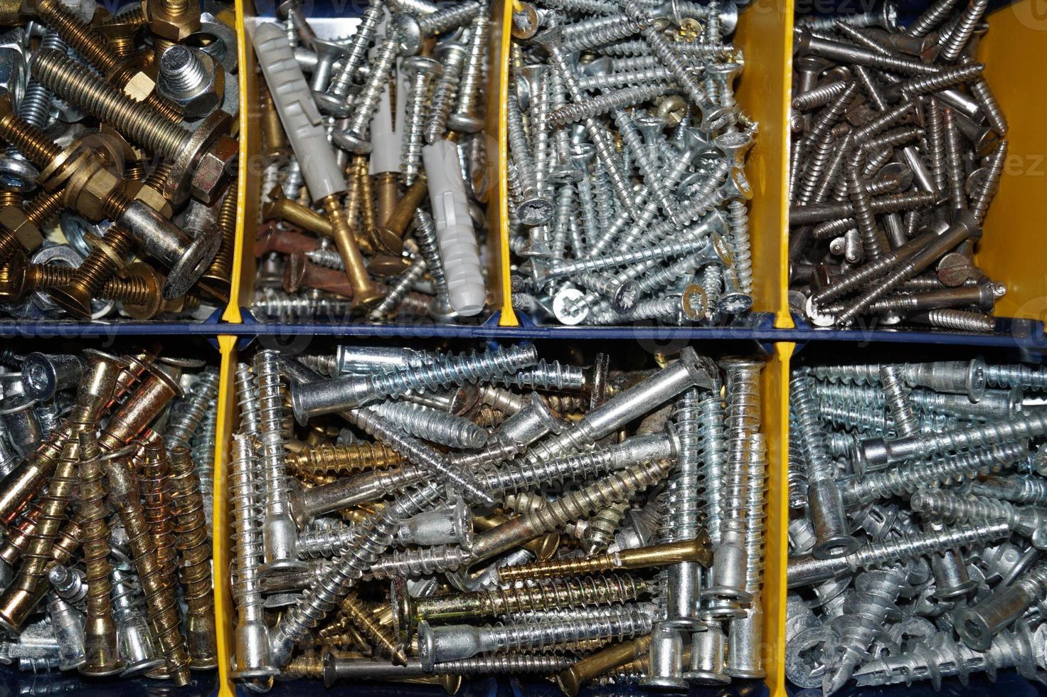 industrial iron nuts nails and screw photo