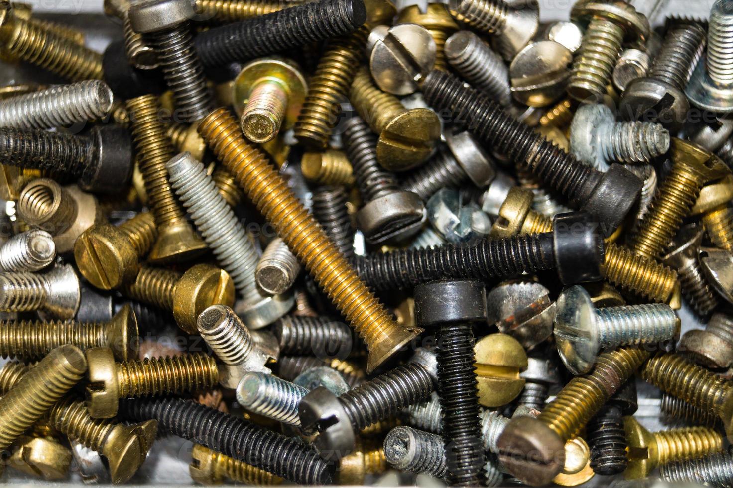 industrial iron nuts nails and screw photo