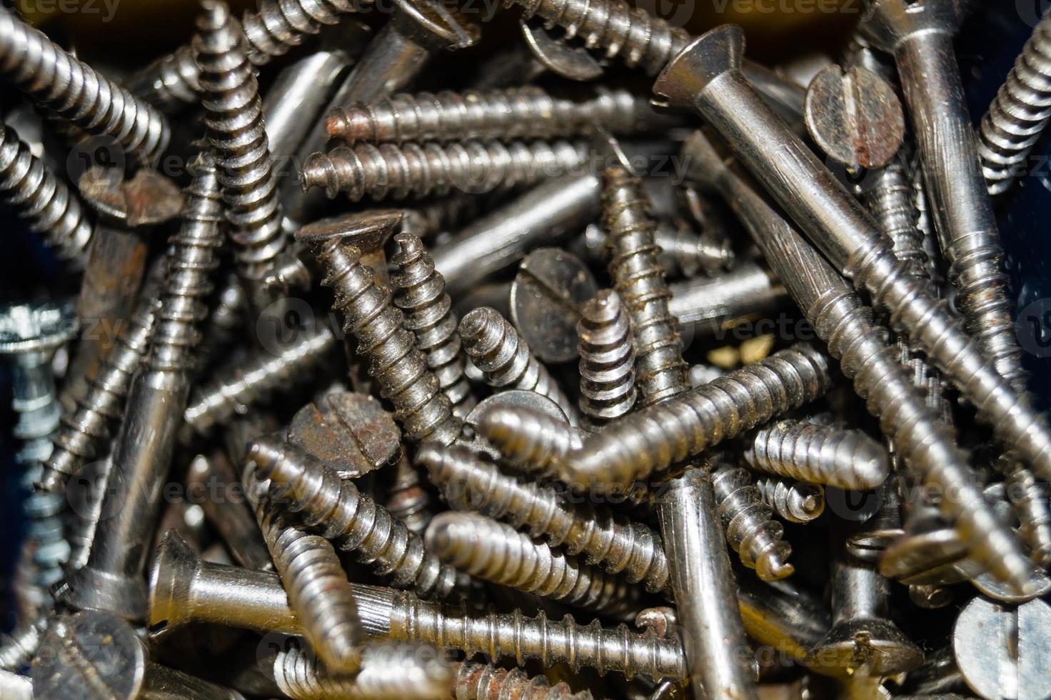 industrial iron nuts nails and screw photo
