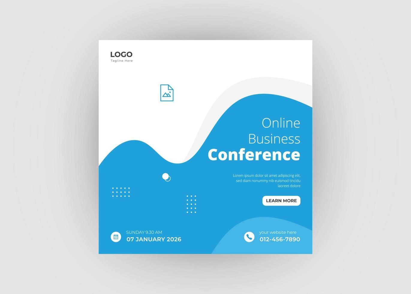 Online conference social media post 3102809 Vector Art at Vecteezy