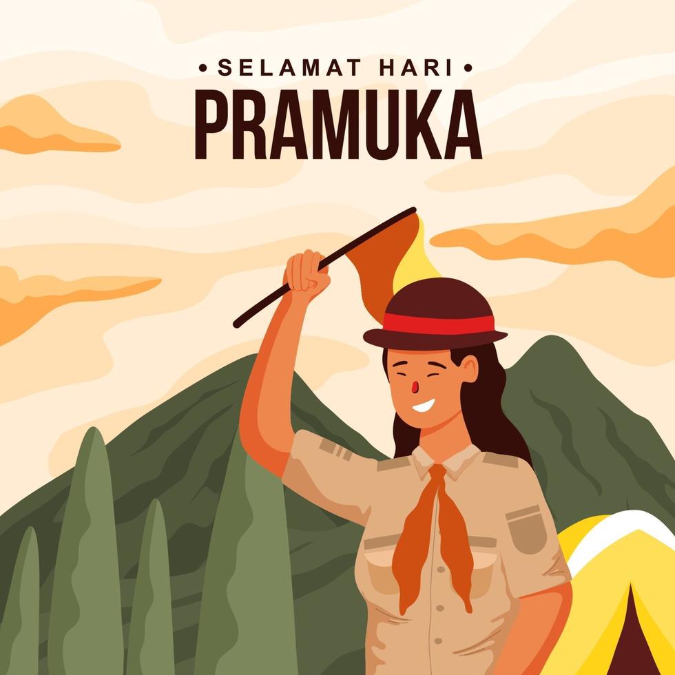 Selamat Hari Pramuka vector