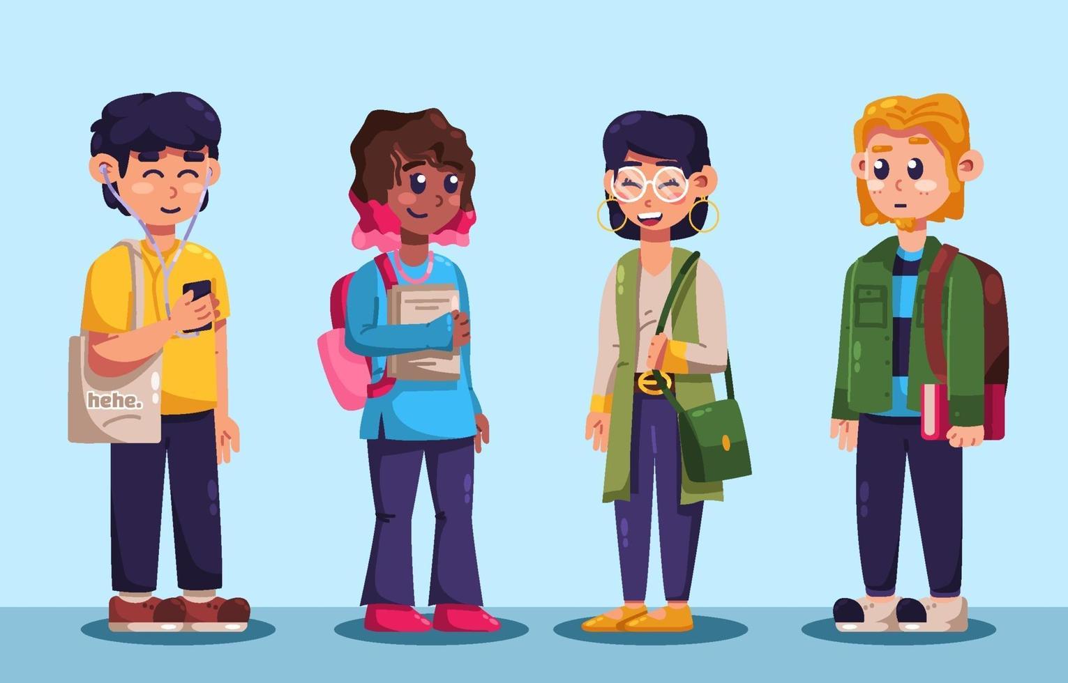 Back to School University Character vector